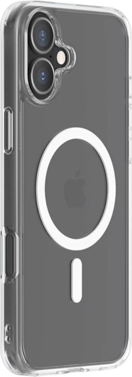 Bigben Connected, Hoesje geschikt voor iPhone 16 Plus - MagSafe, Transparant