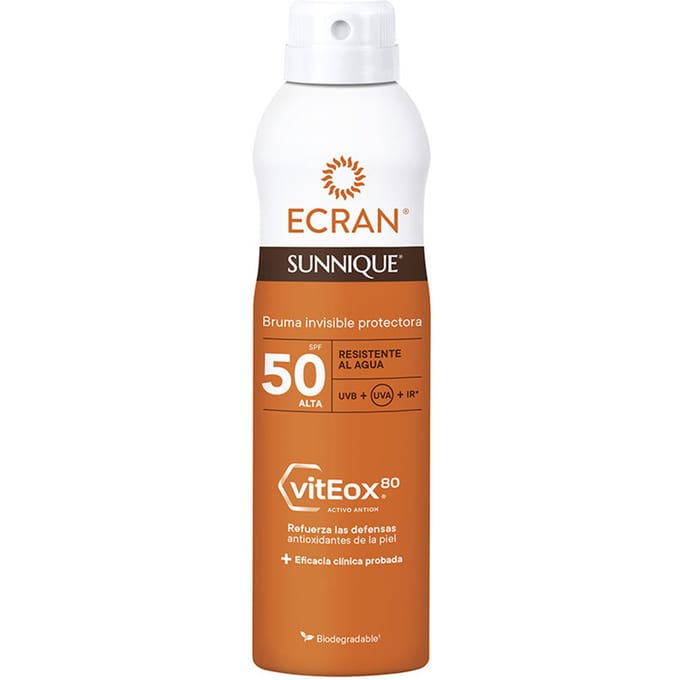 Zonnebrand Spray - ECRAN - LEMONOIL ZONNESPRAY - SPF50 - 250ML - Waterdicht
