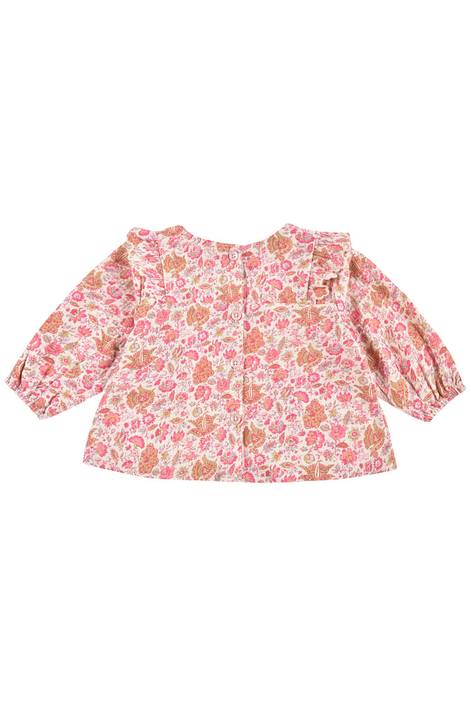 Louise Misha Blouse Tubi Cream Flower Fields Maat: 6M | Overhemden Outlet | kids | Roze