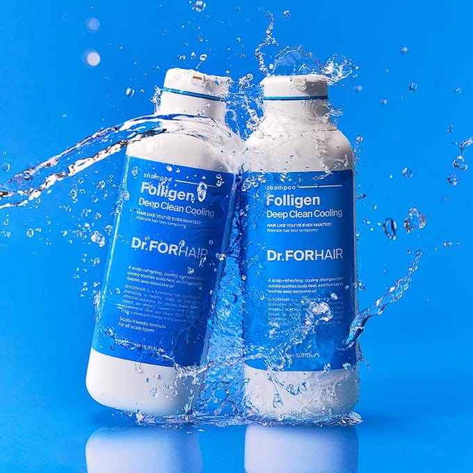 [Dr.ForHair] Folligen Shampooing rafraîchissant Deep Clean 500 ml blue