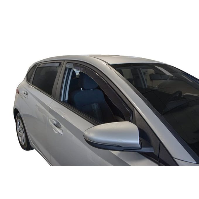 Déflecteurs d'air - HEKO - Hyundai i20 (depuis 2020) - 4 pièces - Teinté fumé - Acrylique résistant UV