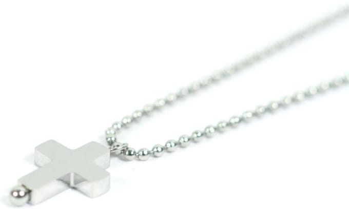 Kinderketting ballchain staal kruis - IbizaMen KIDS