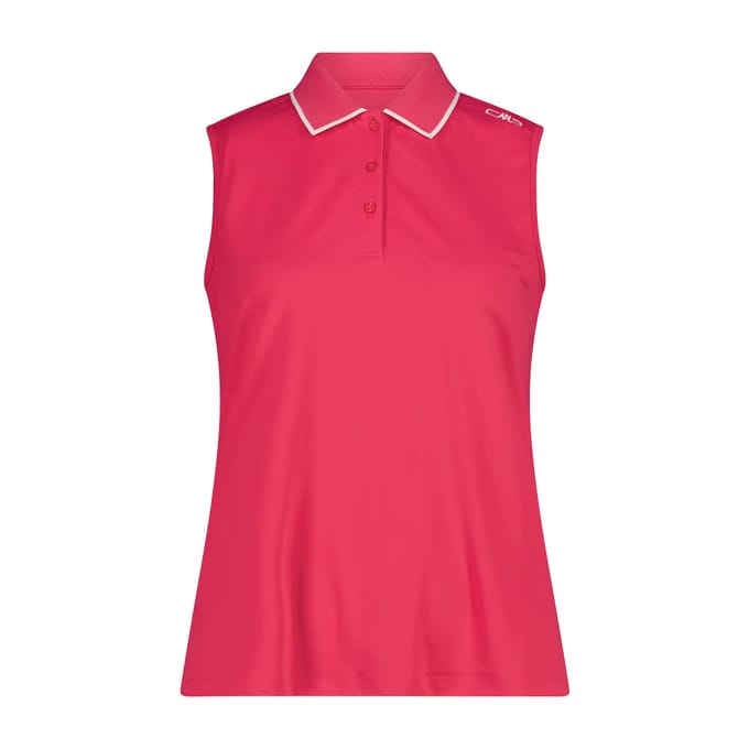 Dames Mouwloos Stretch Piqué Poloshirt CMP