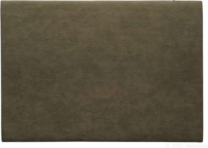 ASA Placemat  - vegan leather / imitatieleer - 33x46cm - khaki