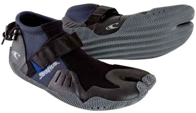 2026 O'Neill SuperFreak Tropical 2mm Split Toe Boot - Black