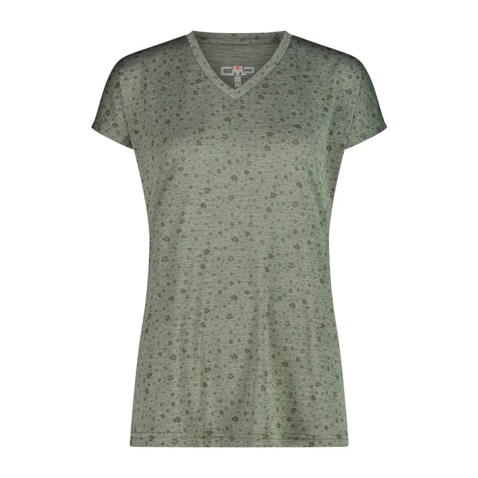 T-shirt van jersey met bloemenprint dames CMP