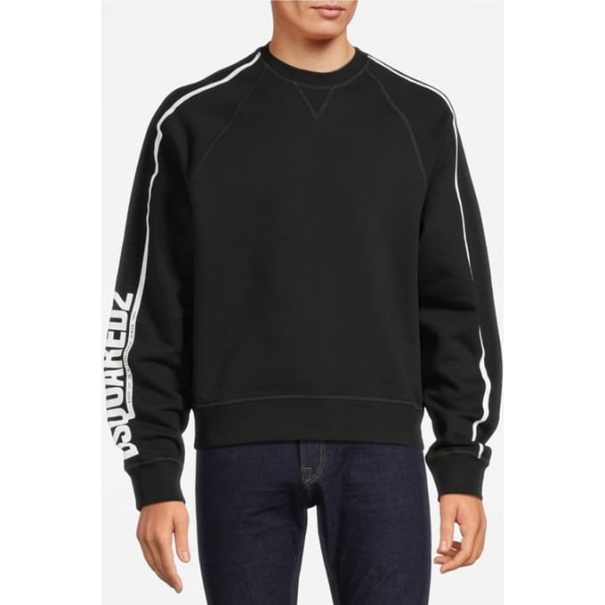 Dsquared2 Sweatshirt Black Größe: S | Pullover Outlet | Herren | Schwarz