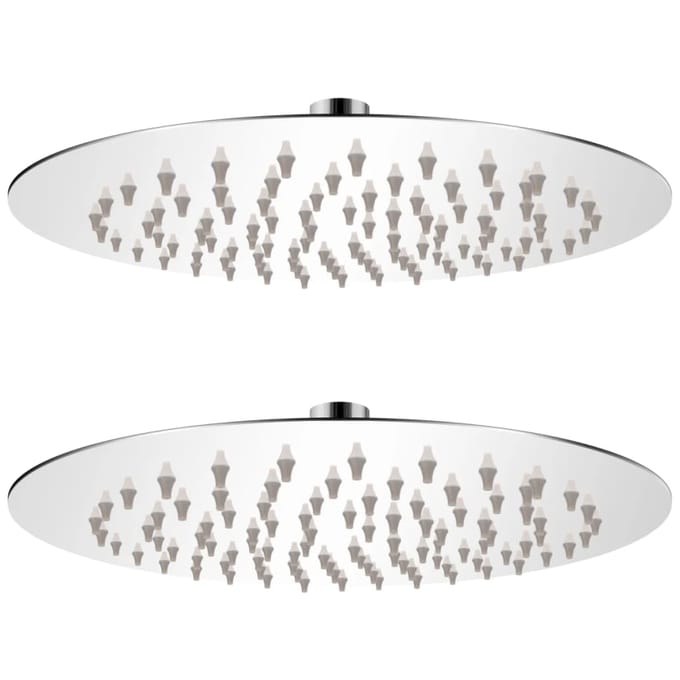 vidaXL - Regendouchekop - 2 - st - rond - 20 - cm - roestvrij - staal