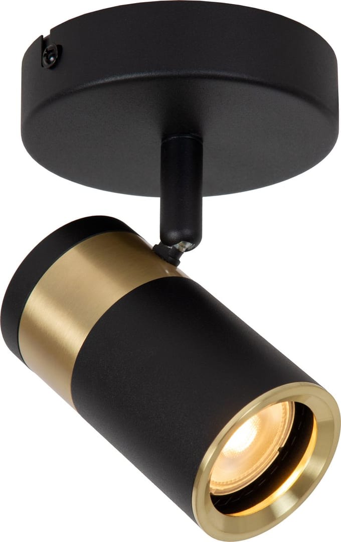 Lucide GORIK - Plafondspot (Plafondlamp) - 1xGU10 (MR16) - Zwart