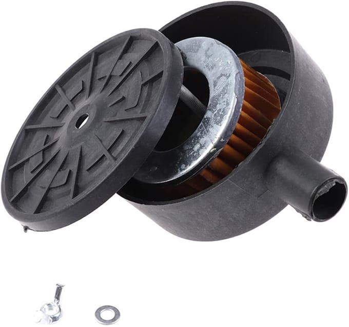 Dailygoods- Luchtinlaatfilter 1/2" Pt 20mm - Geluidsdemper - Metalen
