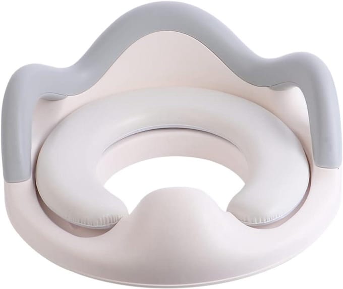 Kinder Toiletbril - Potty Trainer - Zindelijkheidstraining - Dubbel Antislip Ontwerp - 38 x 30 x 10 cm - Wit