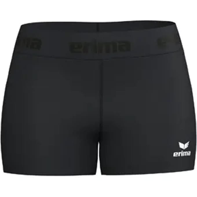Erima T&F Wings Short Tight Dames - Zwart | Maat: 32