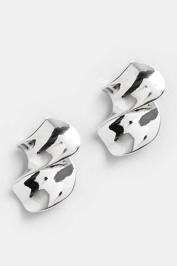 Yours Statement Twist Oorbellen In Zilversize One Size