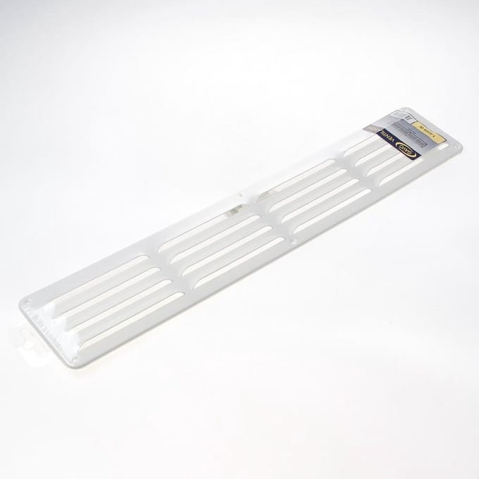 Gavo Schoepenrooster aluminium wit 49.5 x 9cm