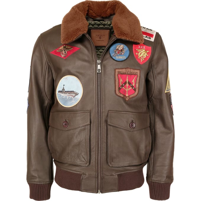Top Gun leren jas TG20201007