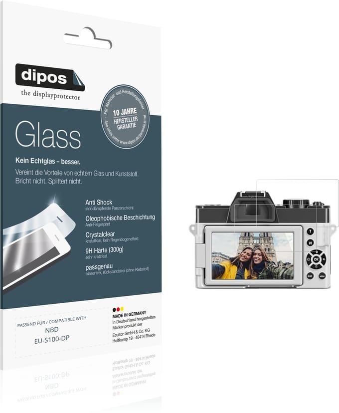 dipos – 2x Pantserfolie geschikt voor NBD EU-S100-DP | 9H Screenprotector