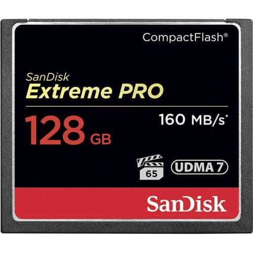 SANDISK Extreme PRO CompactFlash kaart 128 GB