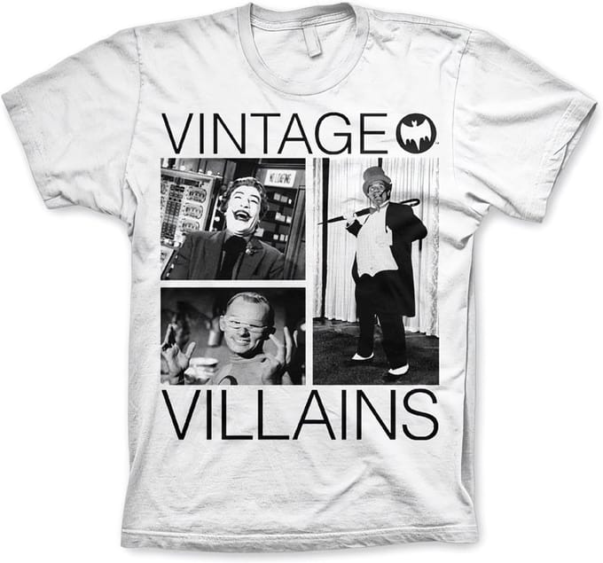 DC Comics Batman Heren Tshirt -M- Vintage Villains Wit