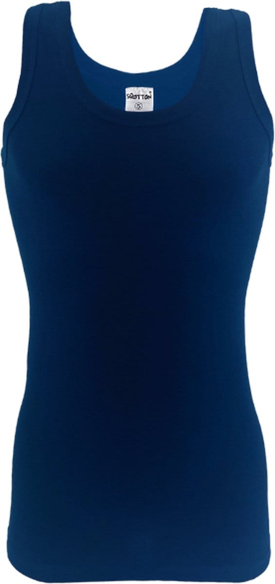 Onderhemd - SQOTTON® - 100% katoen - Marineblauw - Maat M/L