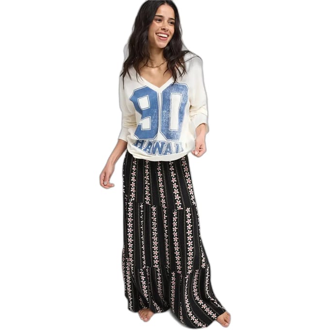 Roxy Sweetwater Crepe Maxi Rok zwart