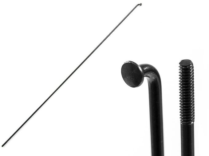 SLE Spokes - Stalen Spaak - 282mm - Zwart - Geocyaniseerd