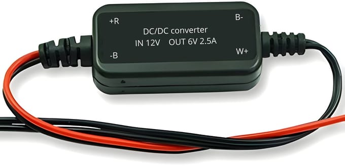 12V naar 6V Spanningsomvormer | Universeel | Compact & IP67 Waterdicht