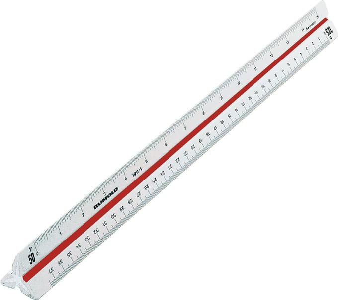 Schaalstok rumold 150/30 1 1:20/25/50/75/100/125 | 15 stuks