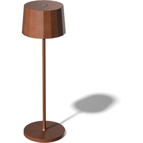 KS Verlichting Lido Oplaadbare LED Tafellamp Corten