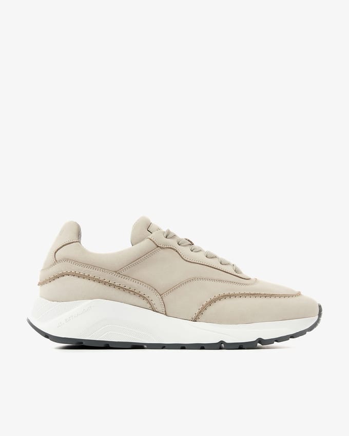 VIA VAI Owen Jimmy Sneakers Heren - Leer - Grijs