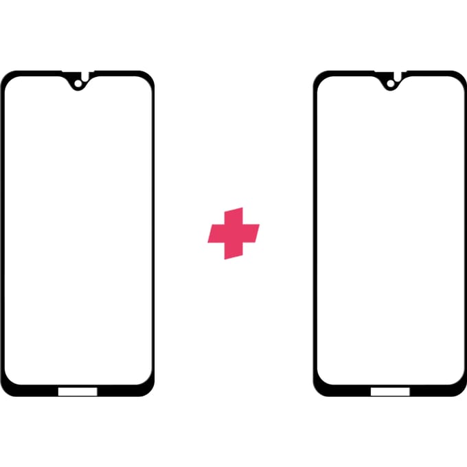 DuoPack: Motorola Moto G7 screenprotector gehard glas Edge to Edge