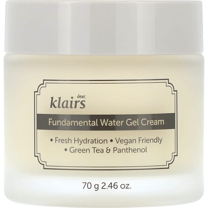 Cher, Klairs, Crème Gel Hydratante Fondamentale, 2,46 oz (70 g) beige