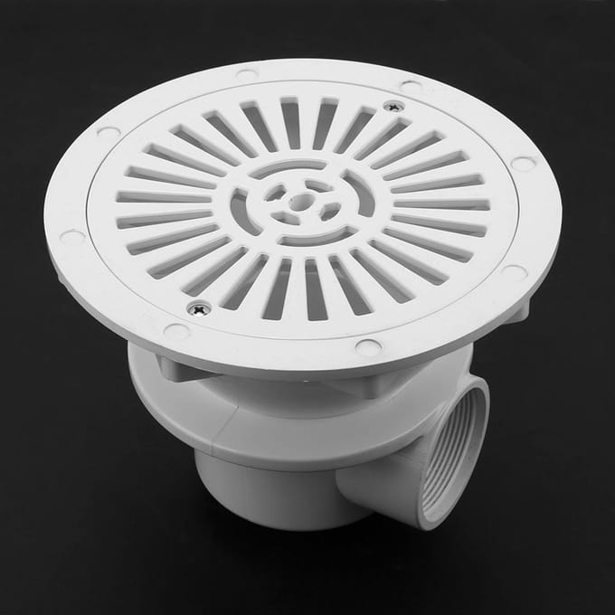 Witte Zwembad Hoofdafvoer Vloerafvoer G2 Waterinlaat Afvoeraccessoire gray
