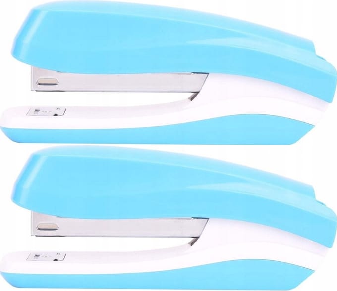 2x Deli Rio Bureau Zszywacz - 25 versnellingen, Blauw
