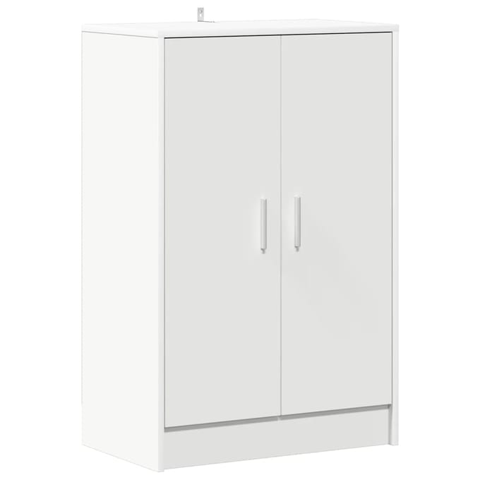 vidaXL - Schoenenkasten - 60 - x - 35 - x - 92 - cm - Wit