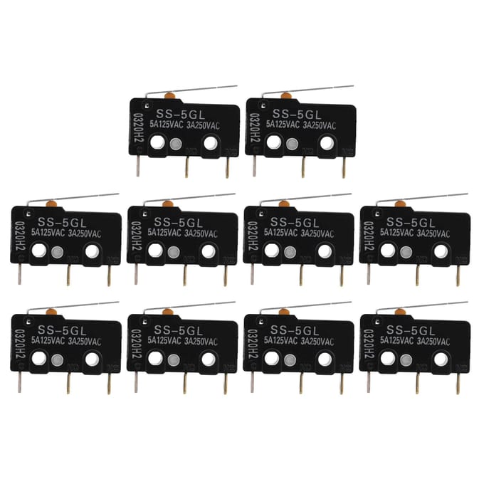 10 stuks Eindschakelaar 3D-printer Accessoires voor ENDSTOP RAMPS 1.4 SS‑5GL Mini-schakelaars gray