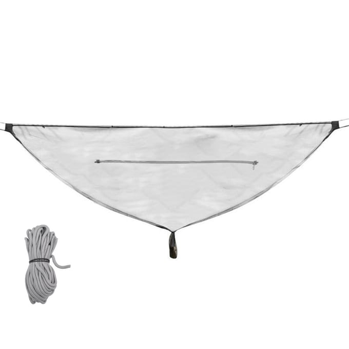Buiten Hangmat Net 20D Nylon Ademend Camping Bednet Lichtgewicht Draagbaar Mesh voor Buiten white