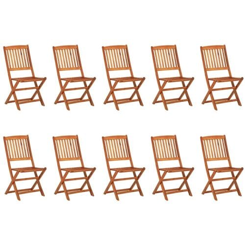 vidaXL - 11-delige - Tuinset - 220x90x75 - cm - massief - acaciahout