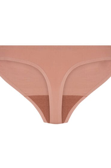 Hunkemöller Dames Lingerie Invisible string basic - Bruin - maat L