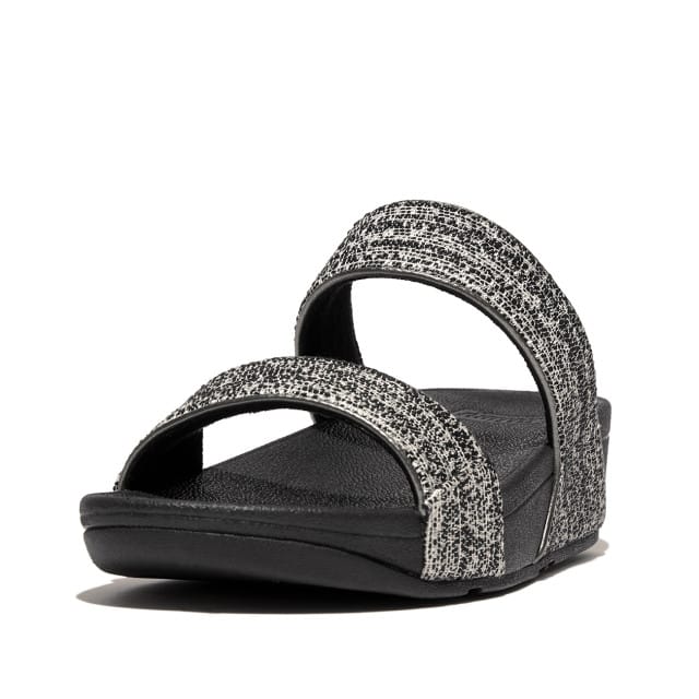 FitFlop Dames sandalen Lulu Shimmerweave Slides GO2