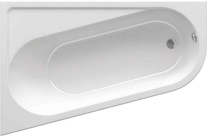 Ravak Chrome - Asymmetrisch bad 1600x1050 mm, links, wit CA51000000