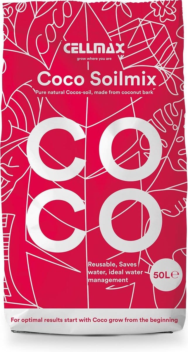 Cellmax Kokos Potgrond 50-liter-Cocopeat - Stekgrond - Duurzaam