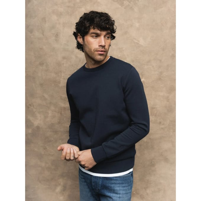 Mos Mosh 510100 468 mosmosh gallery mmgabel crew neck sweat salute navy