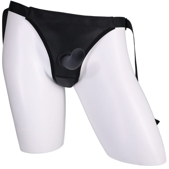 Doc Johnson - Strap on broekje met dildo - Zwart