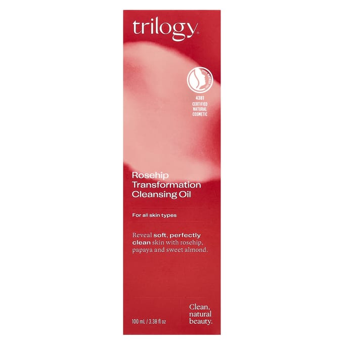 Trilogy, Rosehip Transformation Cleansing Oil, 100 ml (3.38 oz) red