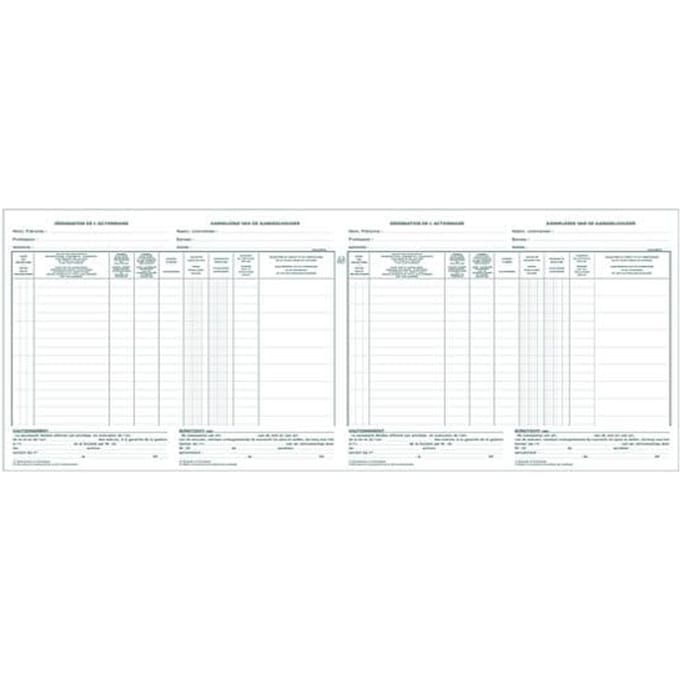 Register Piqure aandeelhouder NV/SA 250x320mm 80vel groen