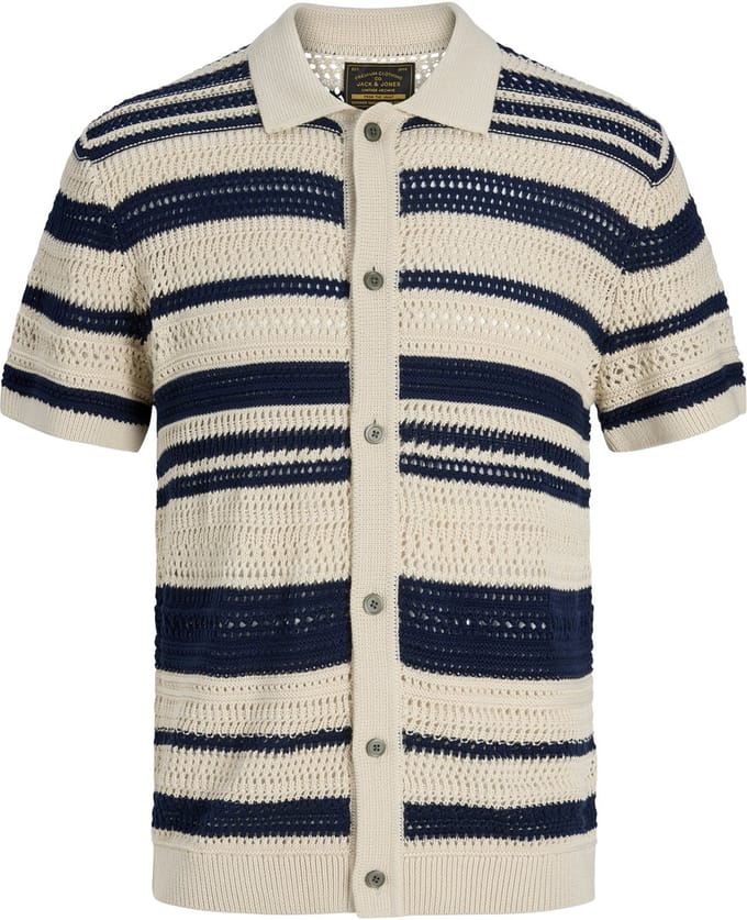 JACK&JONES - JPRBLUHAMILTON BUTTON THROUGH POLO SS - Heren - Polo's