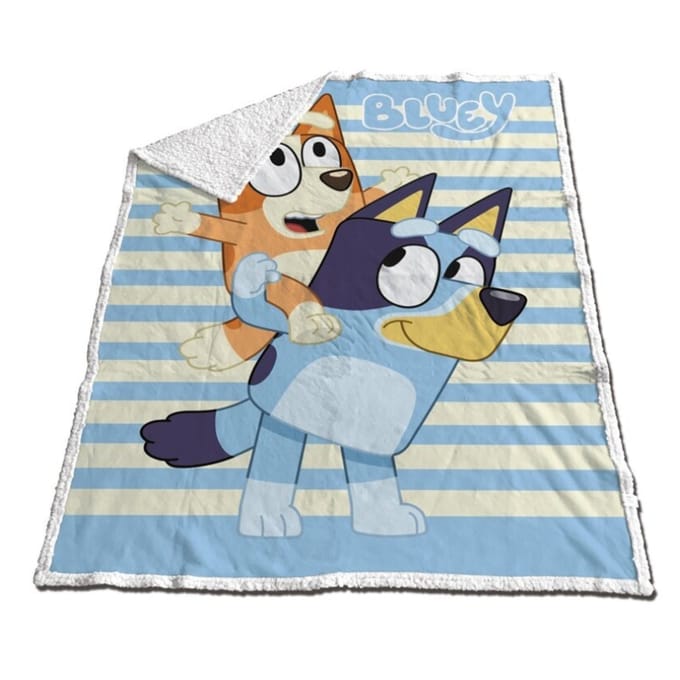 Bluey Fleeceplaid, Together - 120 x 150 cm - Sherpa Fleece