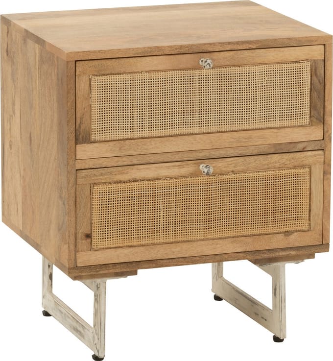 J-Line nachtkas - hout - naturel
