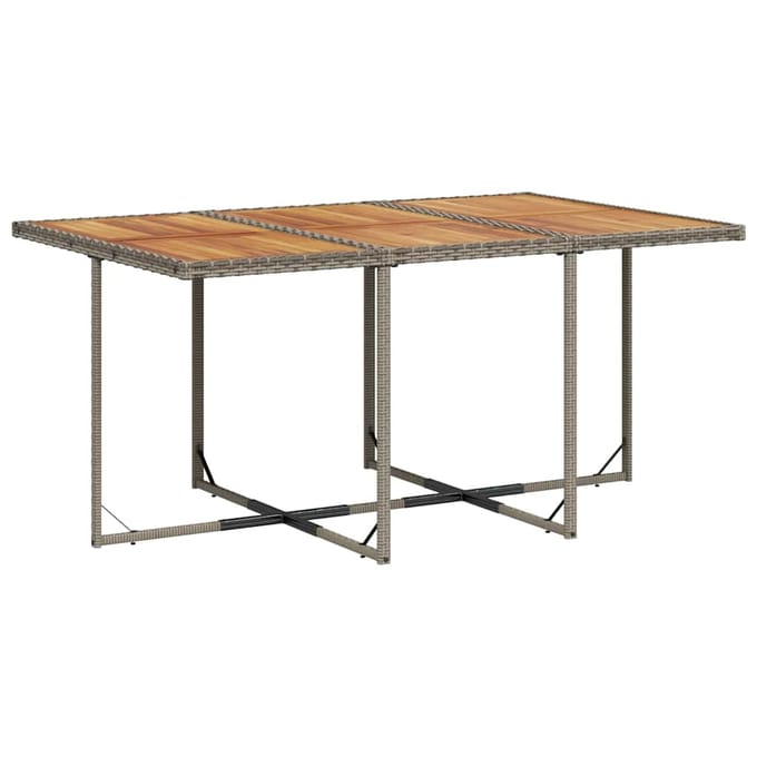 vidaXL - 11-delige - Tuinset - met - kussens - poly - rattan - grijs