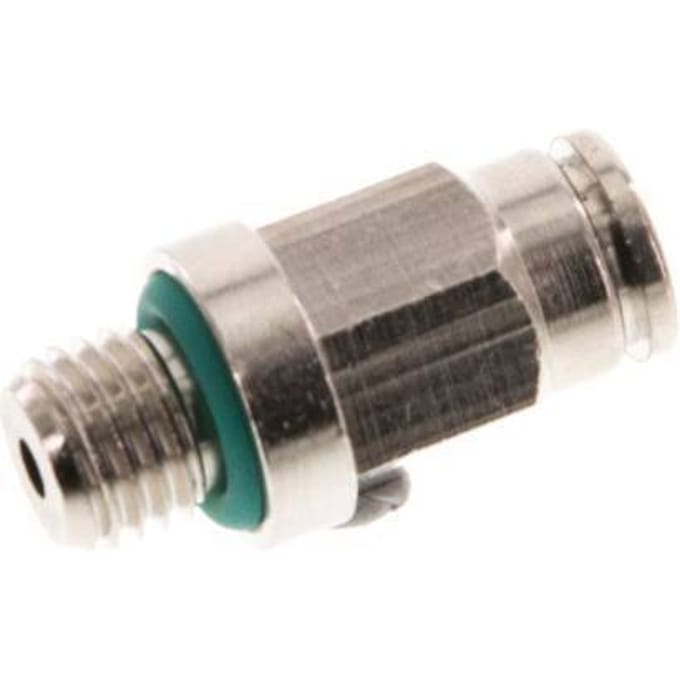 4mm x M 8 x 1 Messing Insteekfitting Buitendraad FKM [2 Stuks]